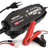 ABSINA 3,8 A Batterieladegerät KFZ für 6V & 12V Blei Batterie bis 120Ah & 12,8V Lithium - Ladegerät Autobatterie -...