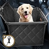 Looxmeer Hunde Autositz für Kleine Mittlere Hunde, Hundesitz Auto Autositzbezug mit Sicherheitsgurt und Verstärkter...