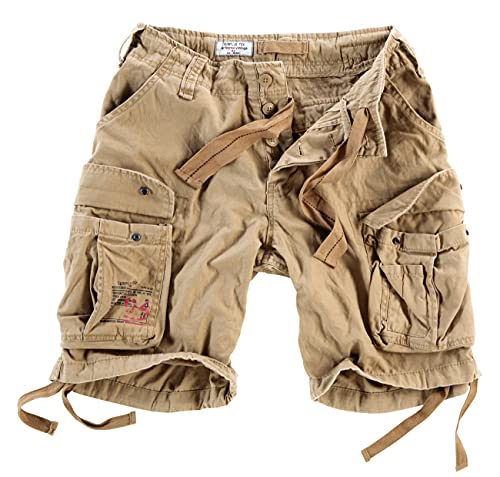 Surplus Raw Vintage Airborne Vintage Herren Cargo Shorts, beige, L