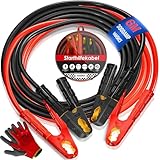 MASKO® Starthilfekabel Überbrückungskabel für Benzin- und Dieselmotoren, 6/12/24 Volt. Auto Motorrad Starterkabel...