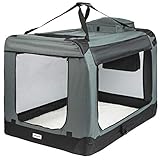 ONVAYA® Faltbare Transportbox für Hunde & Katzen | M - XXL | Faltbare Hundebox oder Katzenbox für Auto & Zuhause |...