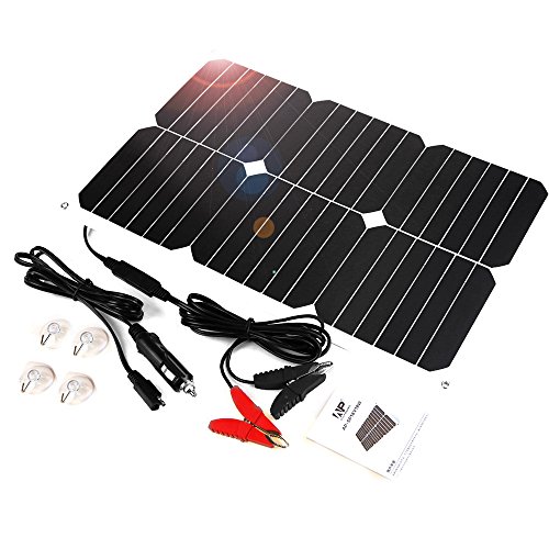 ALLPOWER Solar Panel Battery Maintainer 18V 12V 18Watt Solarzelle Auto Boot Power Panel Ladegerät Wartung für Auto...