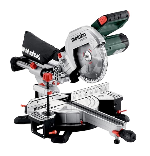 Metabo Kapp- und Gehrungssäge KGS 216 M – 613216000 – Mit Precision Cut Line, 216 mm Sägeblatt und Zugfunktion –...