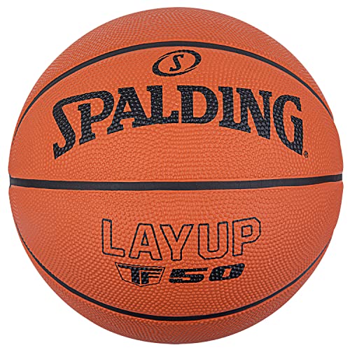 Spalding - TF-50 - Klassische Farbe - Basketball - Größe 5 - Basketball - Anfängerball - Material: Gummi - Outdoor -...