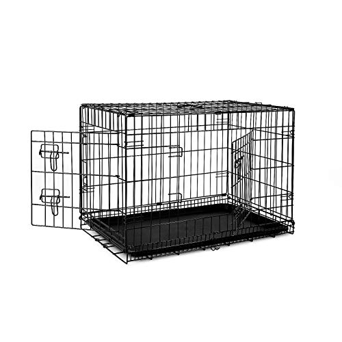 lionto Hundetransportkäfig Tiertransportbox Hundebox Größe (L) 76x49x56 cm
