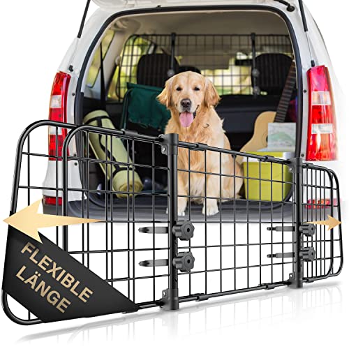 HELDENWERK Universal Kofferraum Trenngitter für Hunde - Auto Hundegitter zum Transport für deinen Hund - Schutzgitter...