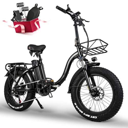 Klapprad E-Bike, E Bike Elektrofahrrad mit 48V/24Ah Samsung-Akku, Bis zu 140KM | Hinterradmotor 48V, 65N.m | Hydraulic...