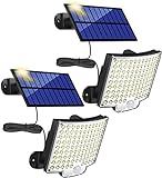 MPJ Solarlampen für Außen, 106 LED Solarleuchte Aussen mit Bewegungsmelder, IP65 Wasserdichte,...
