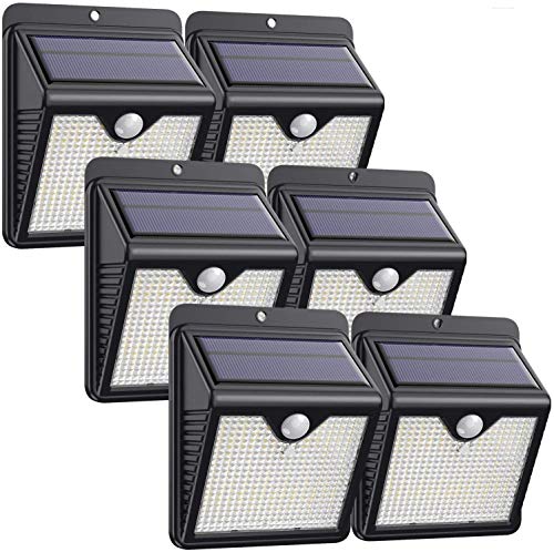 iPosible Solarlampen für Außen,6 Stück 150 LED Solar Bewegungsmelder Aussen 2000mAh Solarleuchten für Außen Solar...