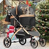 YITAHOME Hundewagen 3 in 1 Hundebuggy Bis 20kg, Klappbar, Hundewagen für Kleine Hunde, Hundebuggy Kleine Hunde, Hunde...