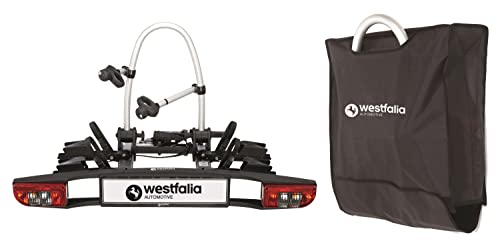 Westfalia BC 60 Fahrradträger für die Anhängerkupplung - inkl. Tasche | Kupplungsträger für 2 Fahrräder | E-Bike...
